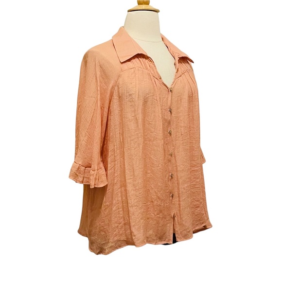 NWT Umgee Button-Down Women's Blouse sz 2XL - Picture 4 of 16